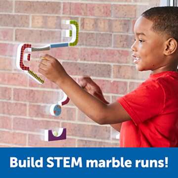 Learning Resources STEM Explorers Marble Runners - 18 Pieces, Ages 5+ STEM Toys and Activities for K...