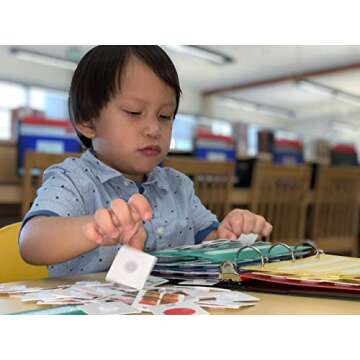 Smile4Autism Small 1.5"x1.5" Loose Visual Picture Cards, Receptive and Expressive Language, Speech Articulation Therapy, ASD, ADD, ADHD, Apraxia, & Stroke Patients. (Cartoon Icons 162 Pcs, Laminate)