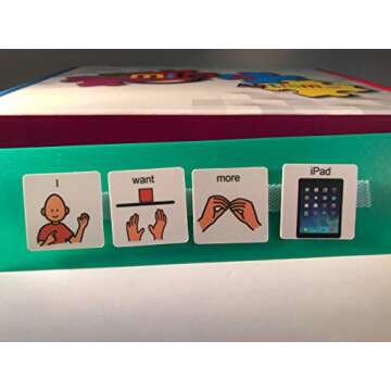 Smile4Autism Small 1.5"x1.5" Loose Visual Picture Cards, Receptive and Expressive Language, Speech Articulation Therapy, ASD, ADD, ADHD, Apraxia, & Stroke Patients. (Cartoon Icons 162 Pcs, Laminate)