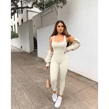 OQQ Chic Women's Yoga Jumpsuits for Every Occasion
