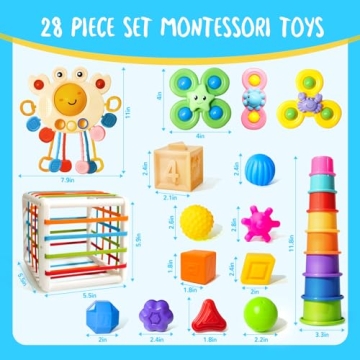 Montessori Baby Toys for 0-18 Months, Educational Play