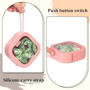 Kathfly 4 Pcs Multicolor Hair Tie Organizer Portable Hair Accessory Storage Containers Stackable Hair Tie Bobby Pin Holder Home Cotton Swab Dispenser Hair Accessories Jewelry Organizer Box