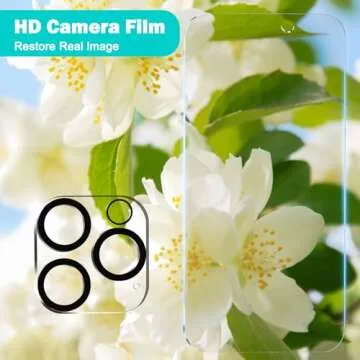 Pehael Privacy Protector for iPhone 16 Pro 3+3 Pack with Lens Protectors