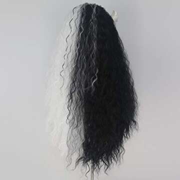 80cm Long Curly Dark Brown Cosplay Wig for Everyone