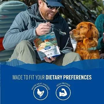 Backpacker's Pantry Fettuccine Alfredo with Chicken - Freeze Dried Backpacking & Camping Food - Emergency Food - 40 Grams of Protein - 6 Count