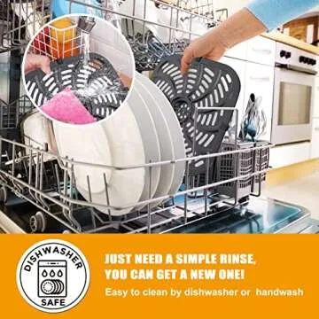 Non-Stick Air Fryer Grill Pan for Chefman TurboTouch 8 QT