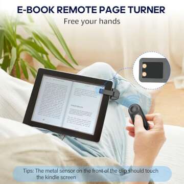 Oresoc RF Remote Control Page Turner for Kindle Paperwhite,Kindle Accessories Remote Photo and Video...