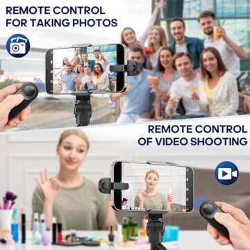 Oresoc RF Remote Control Page Turner for Kindle Paperwhite,Kindle Accessories Remote Photo and Video for E-Book iPhone iPad Android Tablets Reading Novels Comics Remote Control Extenders(Black)