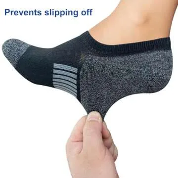 Womens Cushioned No Show Running Socks - 5 Pairs