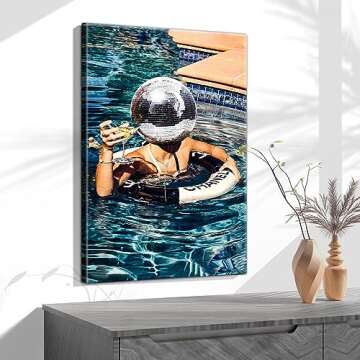 Trendy Disco Canvas Wall Art for Funky Home Decor