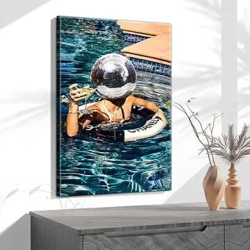 Trendy Disco Canvas Wall Art for Funky Home Decor