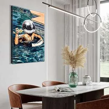 Trendy Disco Canvas Wall Art for Funky Home Decor
