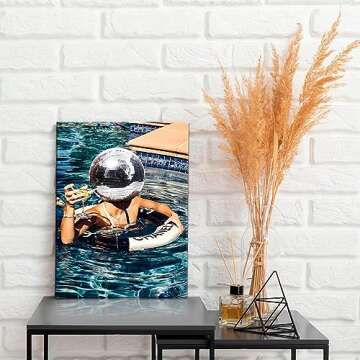 Trendy Disco Canvas Wall Art for Funky Home Decor