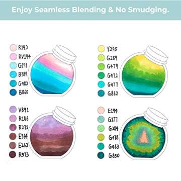 Ohuhu Alcohol Markers Double Tipped Slim Broad and Fine Art Marker for Artists Adult Coloring Drawing Landscape Sketch - 60 Colors Kaala Markers Refillable Art Pen Gift