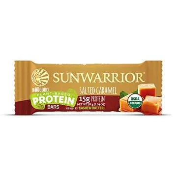 Sunwarrior Organic Sol Good Protein Bars Salted Caramel Deliciously Healthy