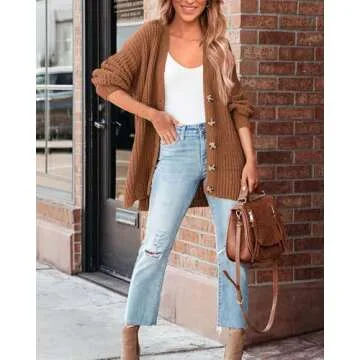 BTFBM Women's Button Down Cardigan for Cozy Style