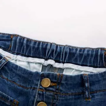 Belle Poque 2023 Blue Jeans for Women - Vintage High Waisted Wide Leg Denim Pants