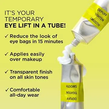 IT Cosmetics Bye Bye Under Eye Bags Treatment For Women & Men – Temporary Undereye Bag Reducer & Under Eye Corrector Depuffs, Tightens, Smooths & Reduces Look of Wrinkles & Fine Lines - 0.5 Fl. Oz