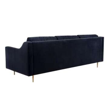 Milan Velvet Upholstered Living Room Sofa by TOV Furniture