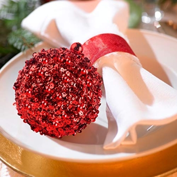 ZHANYIGY Red Shatterproof Christmas Ball Ornaments Set