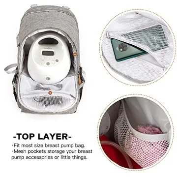 MOMIGO Breast Pump Backpack - Stylish Multi-Functional Design