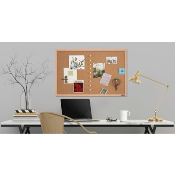 Stylish Quartet Cork Board Bulletin Board for Home or Office