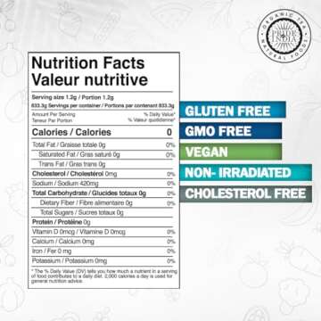 Pride Of India - Pure Himalayan Pink Salt - Enriched w/ 84+ Natural Minerals, Medium Grind 2.2 Pound...