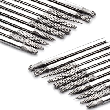 YUFUTOL 20pc Solid Carbide Burr Set for Crafts
