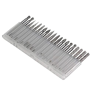 YUFUTOL 20pc Solid Carbide Burr Set for Crafts
