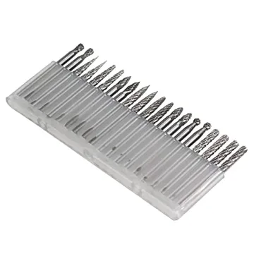 YUFUTOL 20pc Solid Carbide Burr Set for Crafts