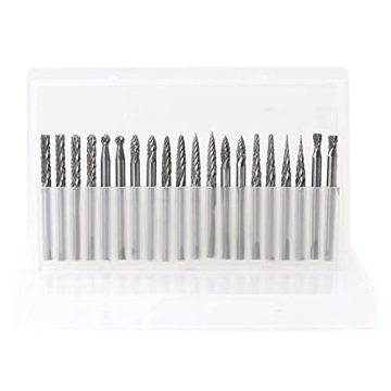 YUFUTOL 20pc Solid Carbide Burr Set for Crafts