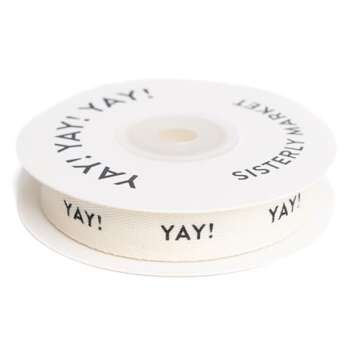 Sisterly Market Custom Herringbone Ribbon 5/8-''x10 Yards