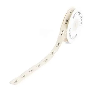 Sisterly Market Custom Herringbone Ribbon 5/8-''x10 Yards