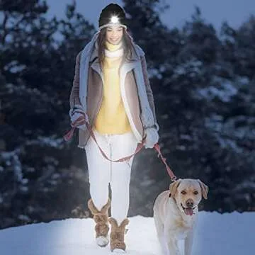 HIGHEVER LED Beanie Hat with Light for Winter Adventures