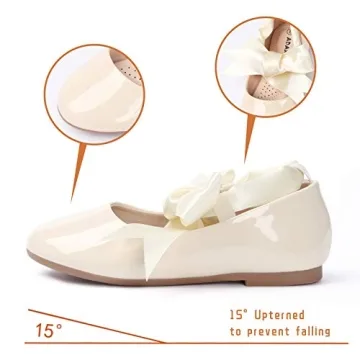 Cute Bow Mary Jane Shoes for Girls Dress Up
