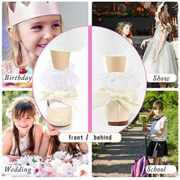 Cute Bow Mary Jane Shoes for Girls Dress Up