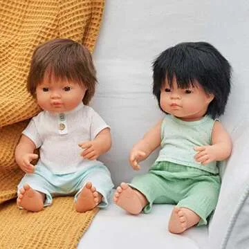 Miniland 15'' Asian Boy Doll - Quality, Anatomically Correct
