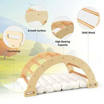 Montessori 4 in 1 Arch Climber for Toddlers Indoor Playset