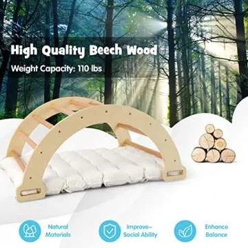 Montessori 4 in 1 Arch Climber for Toddlers Indoor Playset