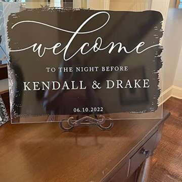 Custom Wifi Sign for Guests Room Personalized Scan Wifi QR Code Sign with Stand Wifi Password Sign for Home Acrylic Signs Holder Personal Hotel Restaurant Office Decor Business Review Signage