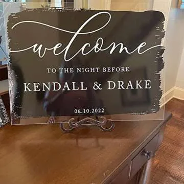 Custom Wifi Sign for Guests Room Personalized Scan Wifi QR Code Sign with Stand Wifi Password Sign for Home Acrylic Signs Holder Personal Hotel Restaurant Office Decor Business Review Signage