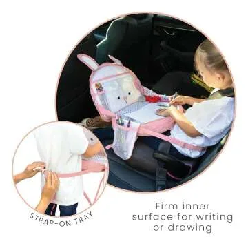 Toddler Travel Activity Tray & Backpack - Bunny
