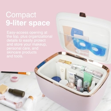 Cooluli Glam 9L Mini Skincare Fridge - Pink Elegance for Beauty