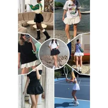 Womens Bubble Shorts Comfy Summer Casual Workout Skorts