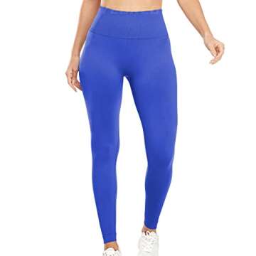 YEOREO Women Workout Leggings Seamless High Waisted Contour Yoga Pants