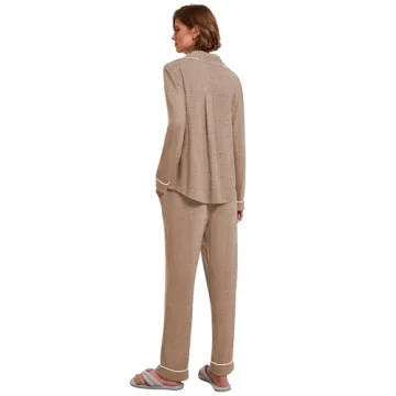 Luxurious Ekouaer Women's Pajama Set with Pockets