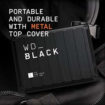 WD_BLACK 4TB P10 Game Drive, Portable External Hard Drive, Works with Playstation, Xbox, & PC - WDBA3A0040BBK-WESN