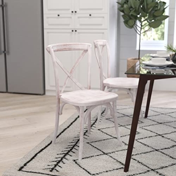 Merrick Lane Bardstown Bistro Style Wooden Dining Chair - Rustic Dark Natural Finish