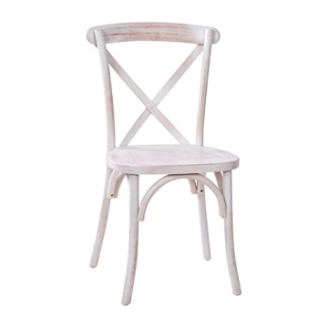 Merrick Lane Bardstown Bistro Dining Chair - Lime Wash Finish