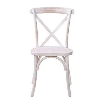 Merrick Lane Bardstown Bistro Dining Chair - Lime Wash Finish